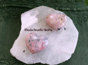 Rhodocrosite Hearts