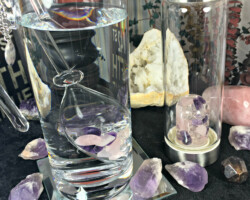 Gem Water with Amethyst, Clear Quartz and Rose Quartz